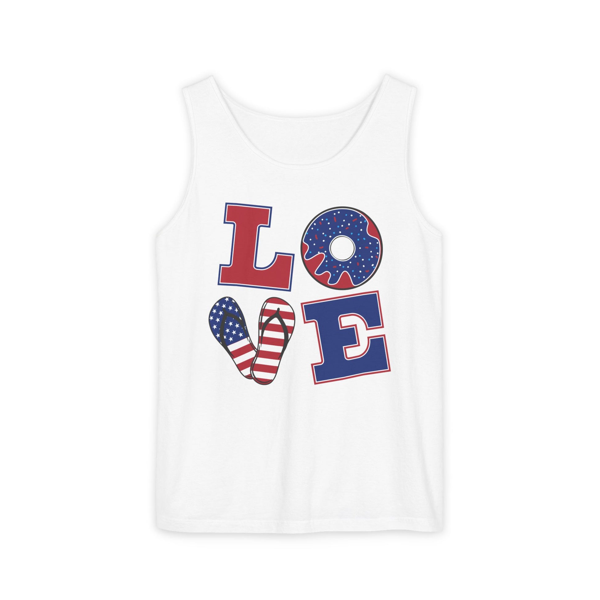 Patriotic Love Tank Top, USA Love Tank