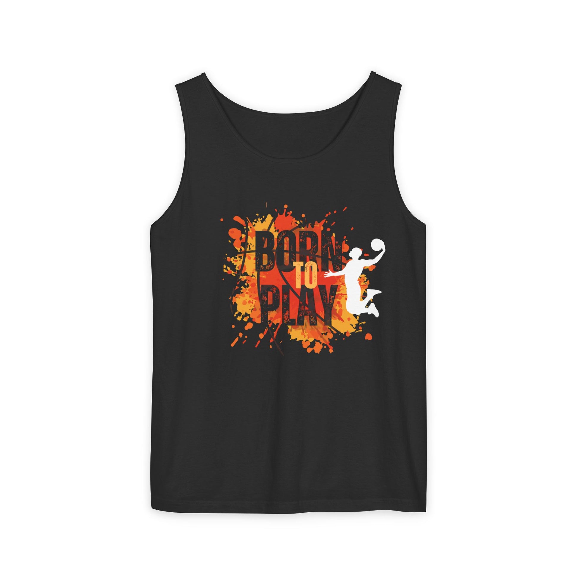 Athletic Tank Top - 'Born to Play' Sporty Unisex Tee