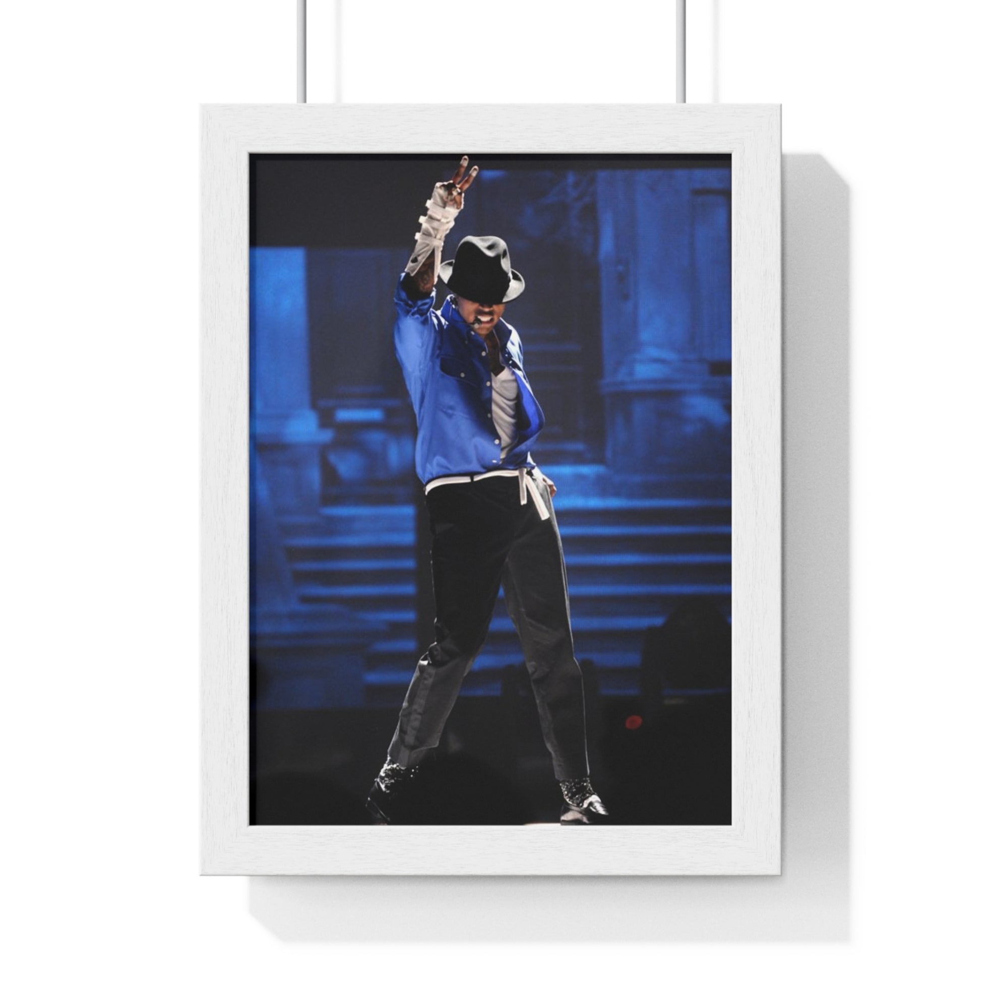 Framed Poster - Chris Brown Michael Jackson Tribute