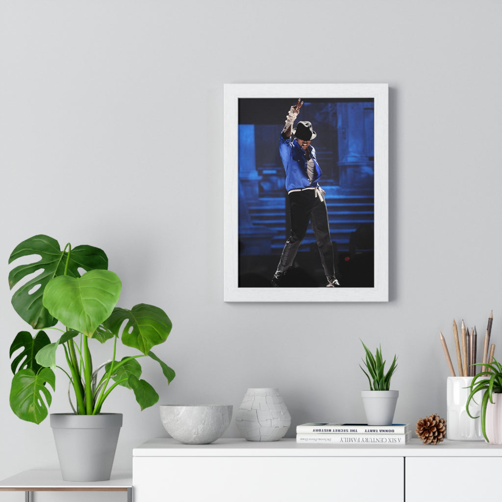 Framed Poster - Chris Brown Michael Jackson Tribute