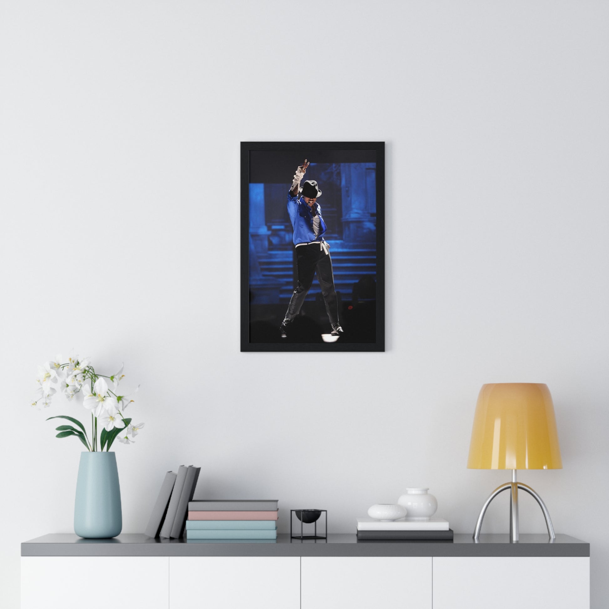Framed Poster - Chris Brown Michael Jackson Tribute