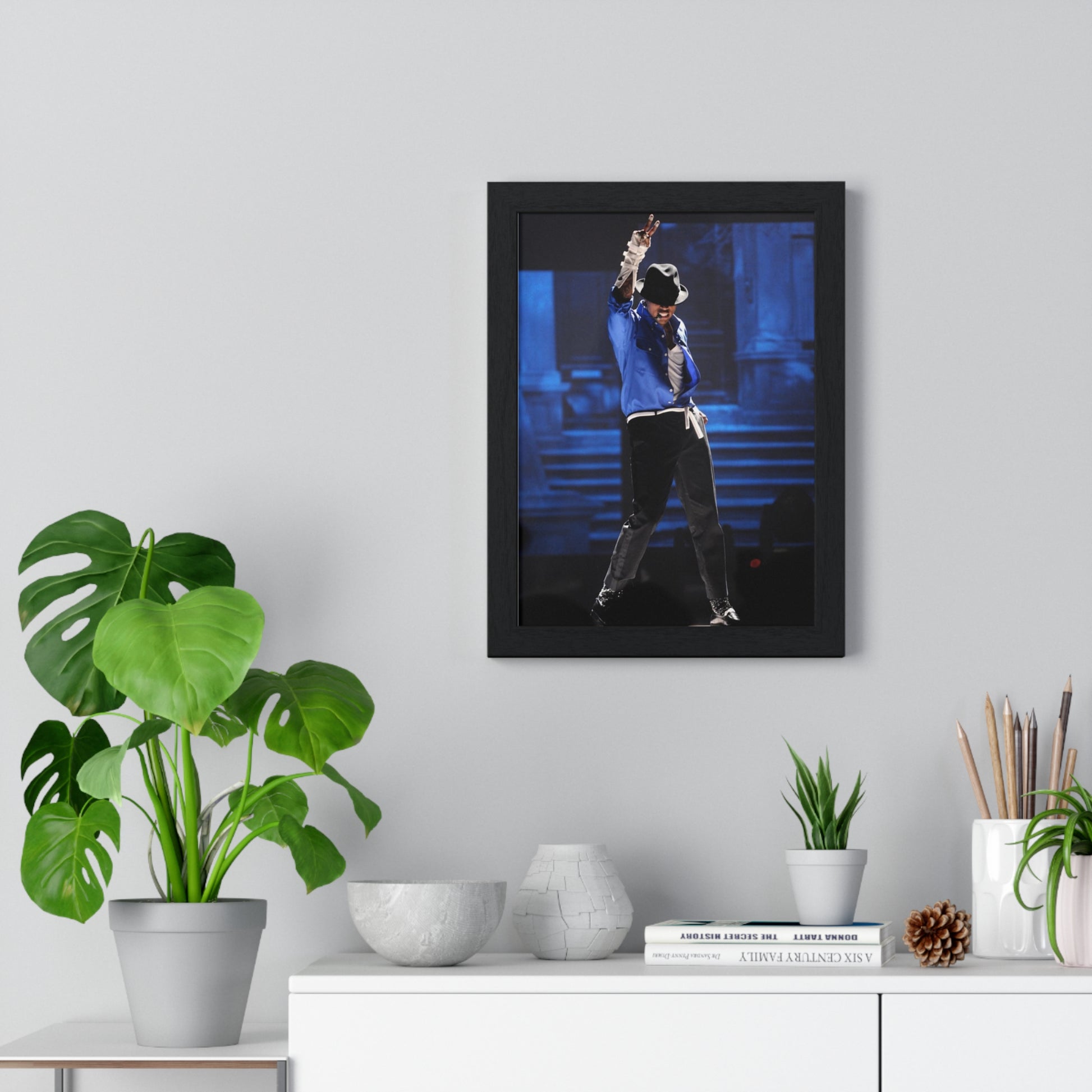 Framed Poster - Chris Brown Michael Jackson Tribute