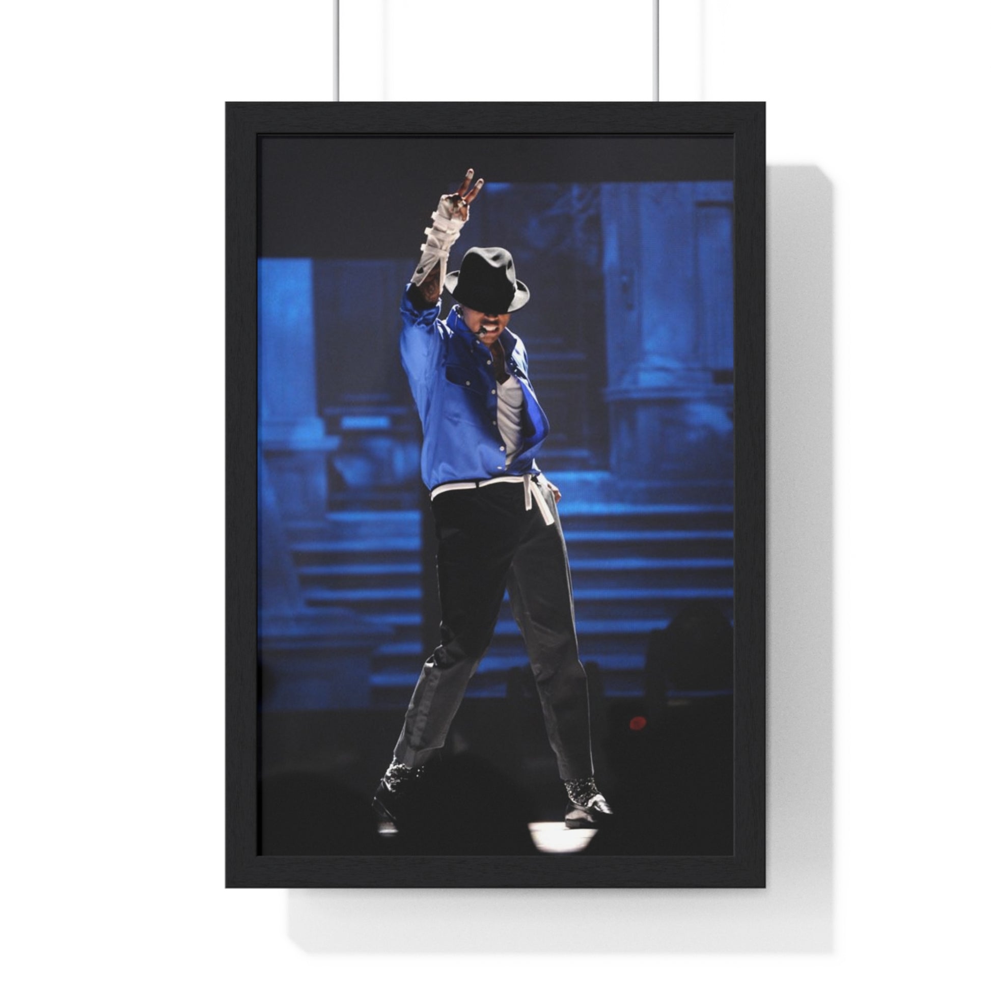Framed Poster - Chris Brown Michael Jackson Tribute