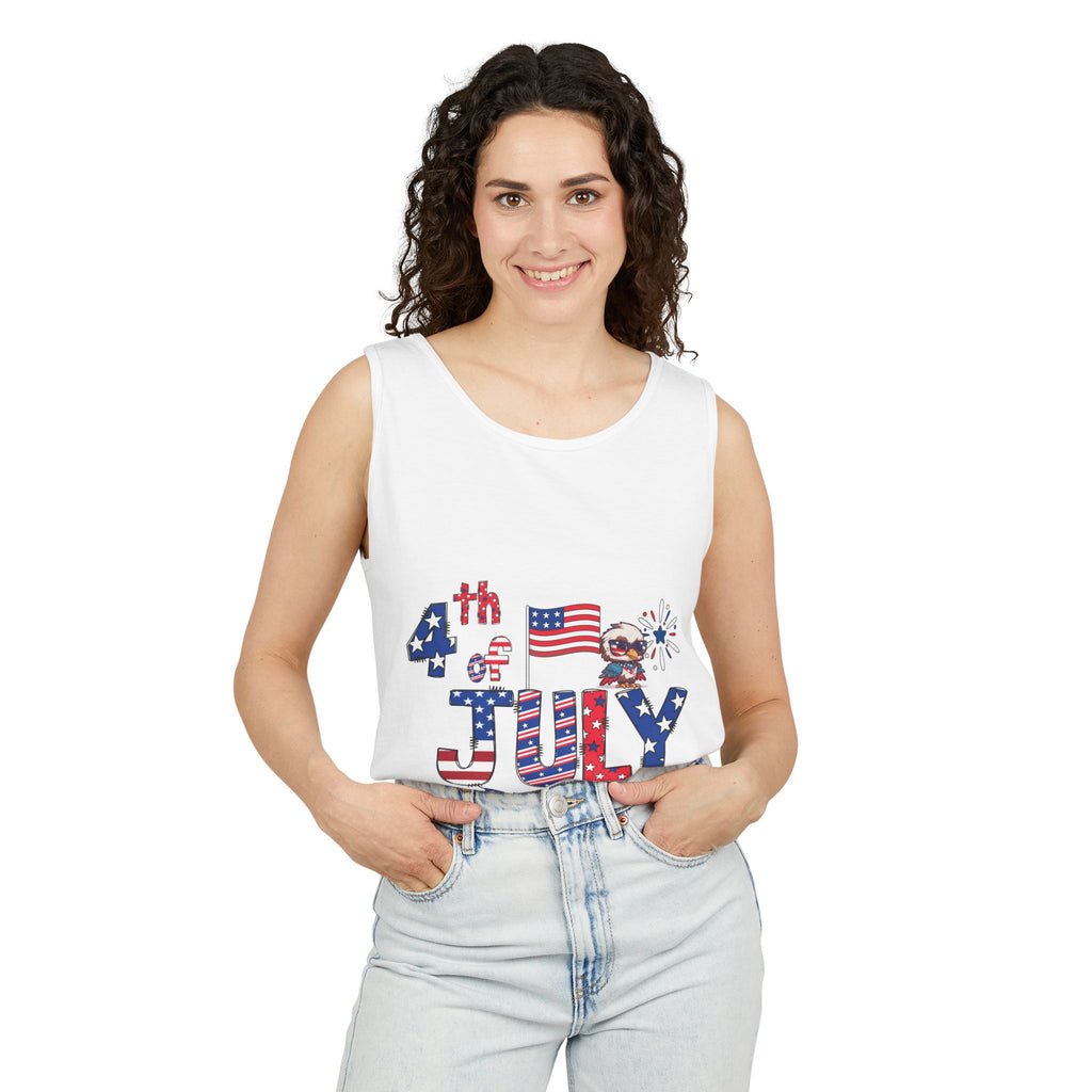 Patriotic 4th of July Unisex Tank Top |  Fun Independence Day Shirt