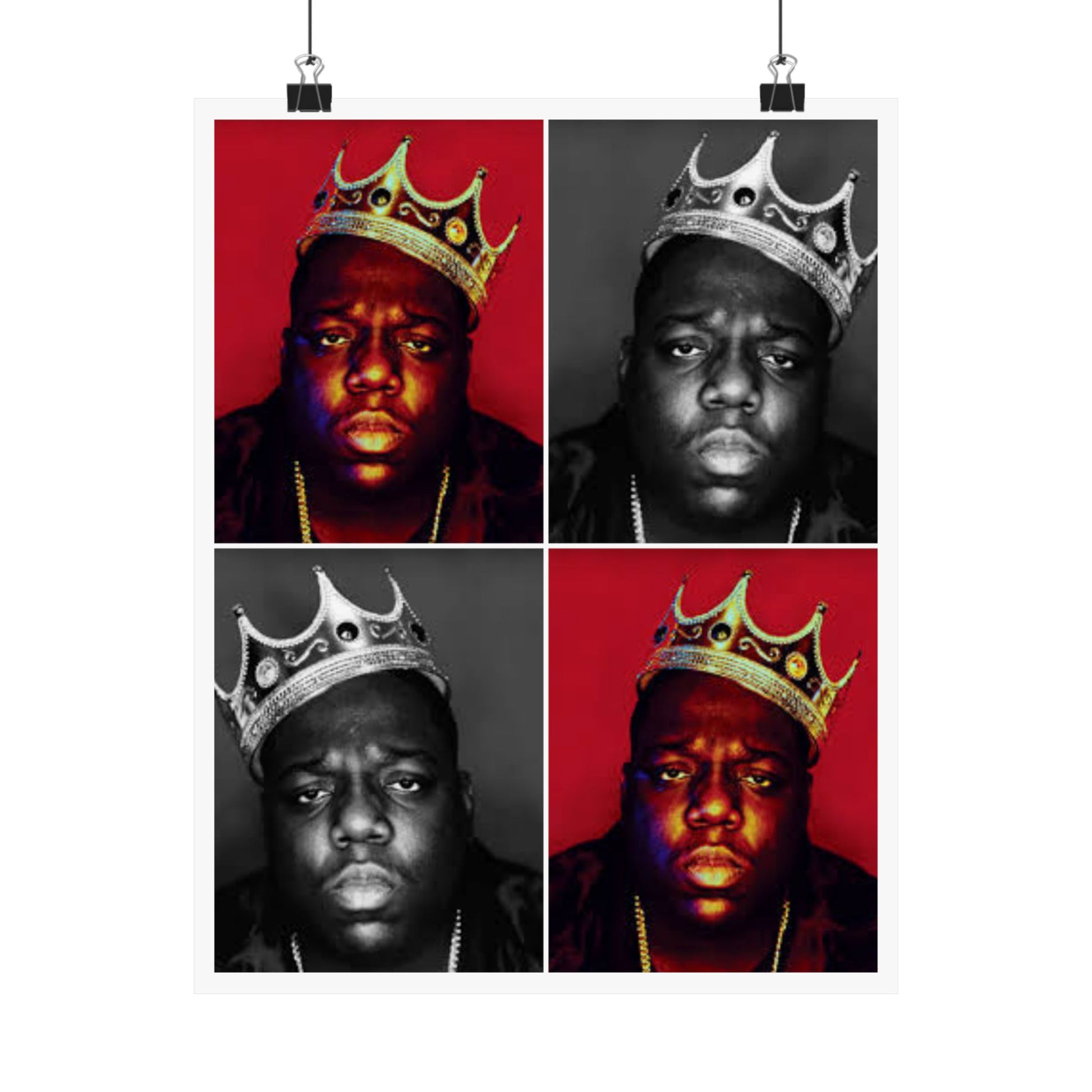 Bold King Satin Posters, Retro Wall Art, Hip Hop Decor - Biggie Smalls