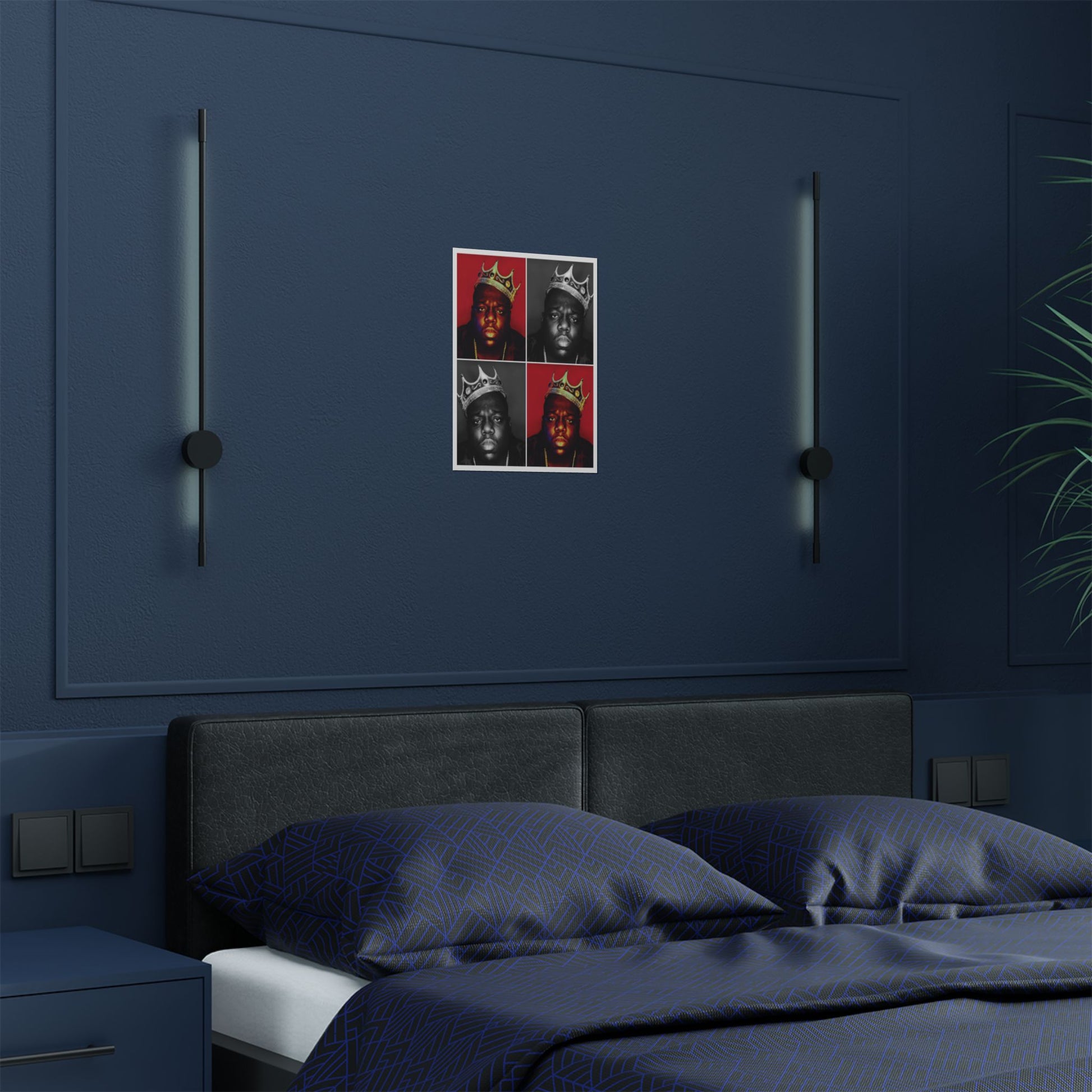 Bold King Satin Posters, Retro Wall Art, Hip Hop Decor - Biggie Smalls