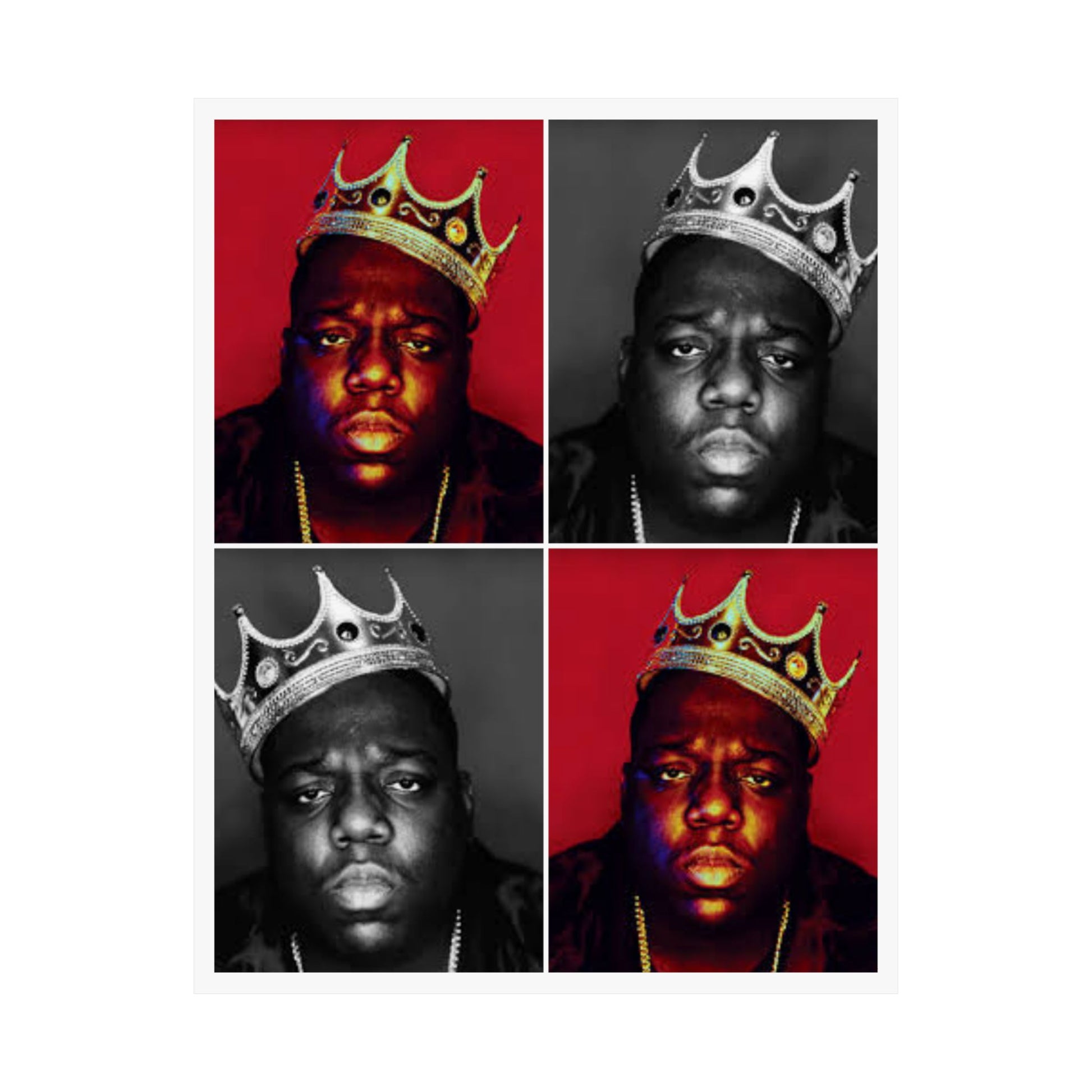 Bold King Satin Posters, Retro Wall Art, Hip Hop Decor - Biggie Smalls